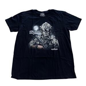 7.62 Design For Patriots & Men Of Arms Men's 2XL "I Believe In Ghosts" T-shirt